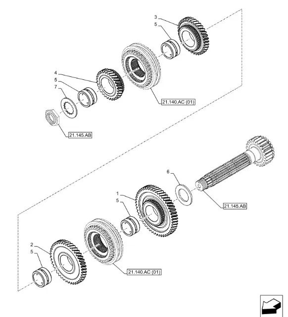 5172050 - Ведомое зубчатое кол