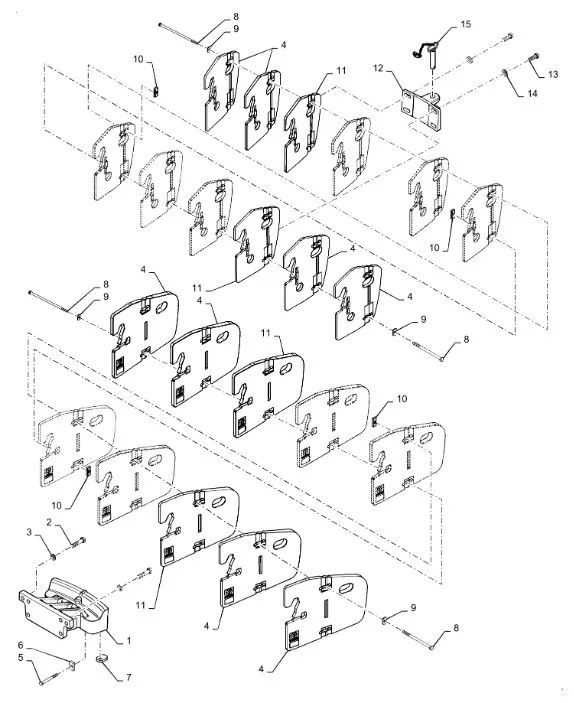446484A1 - крепежная пластина